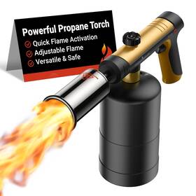 Thermomaven 850074930457 Propane Torch With One-touch Max Fire Cooking Blow Gun Wi