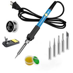 Ti-smart 731540672791 Soldering Iron Kit 60w With 5pc Interchangeable Tips 10-in-1