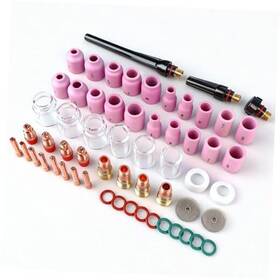 Yb2300 Tigmaster 59pcs Tig Welding Accessories Alumina Ceramic Nozzle And Glass Cups Stubby Gas