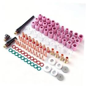 Yb2301-1 Tigmaster 100 Pcs Tig Welding Torch Kit Consumables For Wp-17/18/26 Includes Alumina