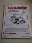 Nir5003b Tine Parts Tiller Vintage Ir5003b 1996 Rear Snapper Owners Manual