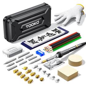 Tooko 765143974600 96pcs Wood Burning Kit Professional Burner Pen Tool Creative Set