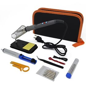 B853 Tool Kit Electric Soldering 60w Welding Iron Gun Temp Controlled Multimeter Set