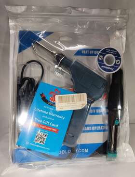 Toolour 680613761484 Soldering Iron Kit 5-in-1 Automatic Solder Gun 60w Auto Feed Sealed Toolour 680613761484 Soldering Iron Kit 5-in-1 Automatic Solder Gun 60w Auto Feed Sealed