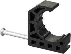 Topaipe Tahc0500050 Pack Of 50 1/2 Inch Single Nail Half Clamp J-hook With Black