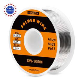 H-1050 Towot Solder Wire 1.0mm 50g Tin Lead Rosin Core For Electrical Soldering 63-37