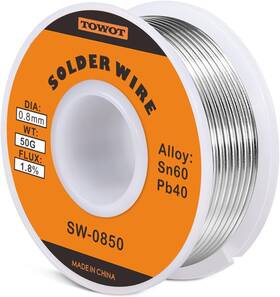 Sw0850 Towot Tin Lead Rosin Core Solder Wire For Electrical Soldering Content 1.8%