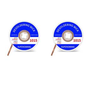 Treedix 741754914853 Solder Wick Braid With Flux Super 5ft Length 1mm Width Desoldering Wi
