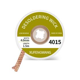 Treedix 741754914938 Solder Wick Braid With Flux Super 5ft Length 4mm Width Desoldering Wi