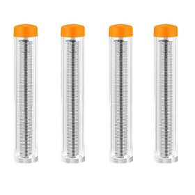 Treedix 764784799603 4 Pack 60-40 Rosin Core Solder With Flux Pocket Tube Wire Tin
