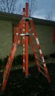 E7408 Trestle Sided Double Ladder Twin Step 8 -frame Fiberglass Werner Foot E7408 Trestle Sided Double Ladder Twin Step 8 -frame Fiberglass Werner Foot