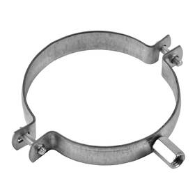 Sbo100 Turvent 4 Inch Pipe Hanger - Galvanized Steel Mounting Bracket Silver