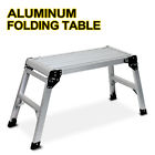 Unbranded Durable Aluminum Platform Drywall Step Up Folding Table Work Bench Stool Ladder 700161259629