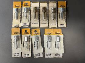 6366 Ungar #6319 #6366 Vintage Soldering Tips Lot Of 11 And Pre-tinned Gold-plated
