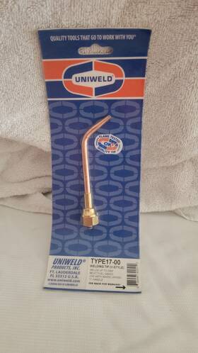 Type17-00 Uniweld 688456302710 Welding Tip V-style Brazing Welder Tool Type17-00 Uniweld 688456302710 Welding Tip V-style Brazing Welder Tool