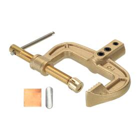 Uxcell 680811651495 1pcs 800a Brass Ground Welding Earth Clamp Clamping Range 60mm