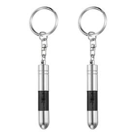 Uxcell 783243287864 2pcs Anti-static Keychain Car Static Human Body Electricity Discharge Black