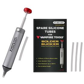 Vt-001-s2s Vampliers Vampire Tools Solder Sucker Desoldering Pump 4 Spare Silicone Tubes. Made I