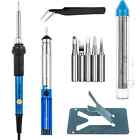 Vastar Electric Soldering Iron For Electronics Set Temperature Controlled Gun W Holder 714953980936
