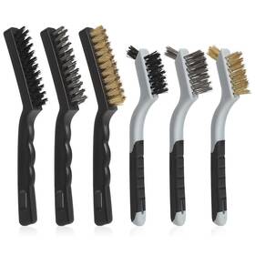 Vastools 655160857379 Wire Brushes Cleaning Set 6pc 9 Inch And 7 For Welding S