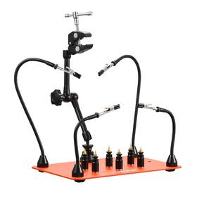 Lfs0202 Vevor Magnetic Helping Hands Soldering Station Hot Air Gun Holder 6 Pcb Holders