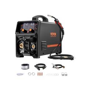Mig-200au Vevor Pro Mig Welder 200a Pluse Welding Machine 5-in-1 Synergic Machi