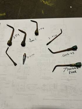 3-t17 Victor Lot Of 3 Welding Brazing Torch Nozzle T-4