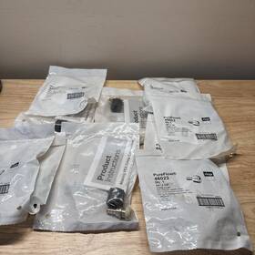 46023 Viega Lot Of 10 - 3/8 Inch Pureflow Pex Crimp X 1/2 Lav Adapter Zero Lead Brass