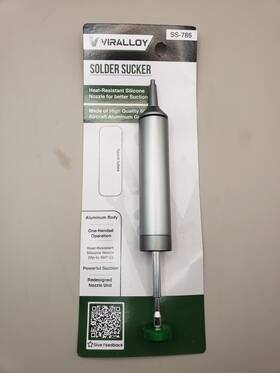 Ss-786 Viralloy Solder Sucker No Clog Desoldering Pump Soldering Perfect Tool Ss-786 Viralloy Solder Sucker No Clog Desoldering Pump Soldering Perfect Tool