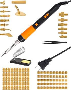 Iron008 Vorhixa 313037027088 90w Digital Soldering Iron Kit For 3d Printing 119-piece Heat Set Insert Tool W