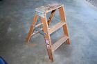 Rating-200 " W130-4 Vintage Lb.2-step Ladder Household Ft.folding Wood 2 "werner