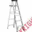 W221306s Louisville Ladder Aluminum Folding 6 Pail Shelf Lightweight Handyman Painter Maintenance 660960287301