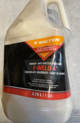 53f405 Walter E-weld 4 Premium Anti-spatter 3.78l/1gal Brand New Genuine