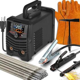 Welder Weldingmachine 705353787584 200a Large Led Display Mini 15pcs Welding Rods Gloves Hammer Stick Welde