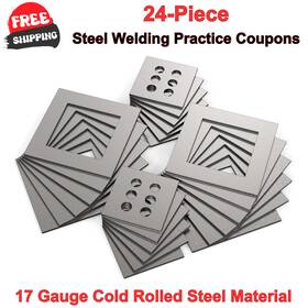 237956 Welderelite 24-piece Steel Welding Practice 17 Gauge Thickness Ideal For Beginners Training