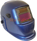Welding Carbon Auto Helmet Blue Solar Fiber Powered - Darkening