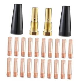 Migfc035 Weldingknight Co. Ltd 24pcs Flux Core Gasless Nozzle Tips Mig Welding Gun Kit .035 Inch Accessory