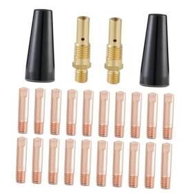Weldingknight Co. Ltd Migle035 24pcs Flux Core Gasless Nozzle Mig Welding Gun Kit 0.035 Inch .035 Accessory