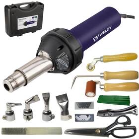 120v1600w Weldy 054114719556 Plastic Welding Hot Air Gun Various Accessories Floor Tool Set 1