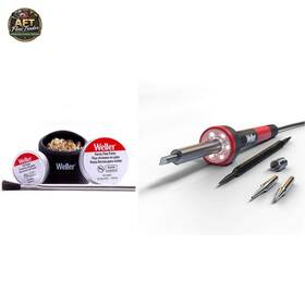 Weller 037103366610 60w Soldering Iron Kit With Led Halo Ring And Accessories