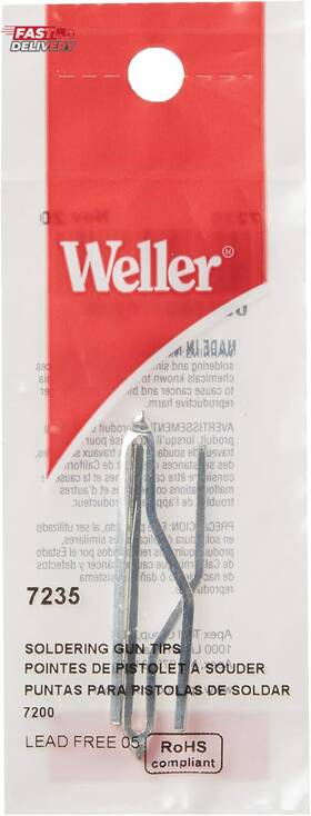 7235 Weller 744110385229 Replacement Soldering Gun Tip 2count Pack Of 1