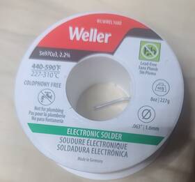 T0054025099n Weller - Electronic Lead-free Solder Sn97 Cu3 2 .2% 8oz