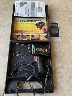 3439-00-732-7798 Wen Soldering Gun Model 460 25 To 350 Watt Heat Range 1991 -3 Extra Tips