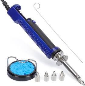 929d-v Wep 445023013065 2 In 1 Desoldering Iron Electric Solder Sucker With 5 Nozzles 0.8/1.0