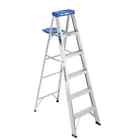 Werner 6 Ft Aluminum Step Ladder With 250 Lb Load Capacity Type I Duty Rating 0051751010435