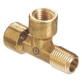 Western Enterprises 698944006426 Pipe Thread Tees Connector 3 000 Psig Brass 1/4 In Npt Street