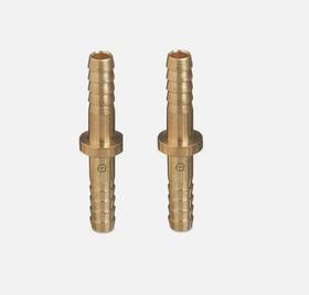 Western Enterprises 698944111212 2 Brass Hose Splicers 200 Psig Barb Round 3/16 In 45