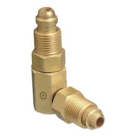 Aw409 Western Enterprises Inert Hose And Torch Adaptor Brass Elbow - 90 Male/male Rh To