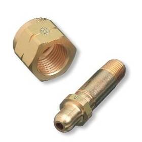 Cga-350 Western Enterprises Ss83 Regulator Inlet Nipples Hydrogen Natural Gas 1/4 Inch Npt 2 1/2 Ss