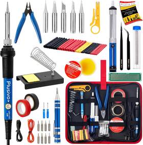 Widercable 313034716725 Soldering Iron Kit 60w Adjustable Temperature 25-in-1 5 Solder